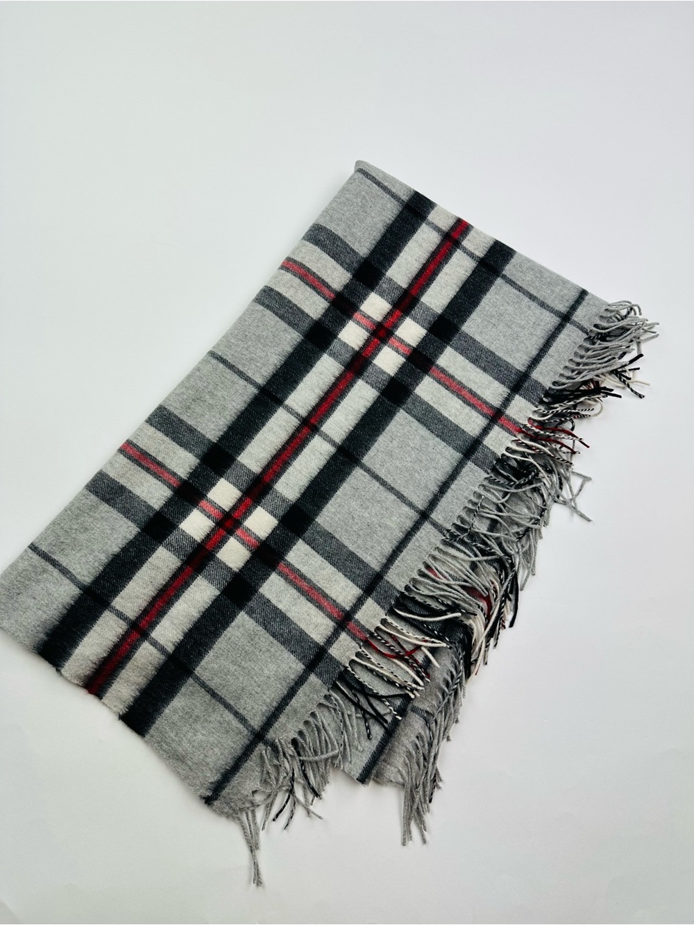Stewart of Scotland Scottish Wool Tartan Thomas Plaid Throw Blanket 52 x 52 Inch